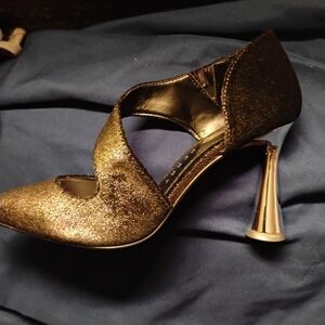 Katy Perry Collections Metallic Black Heels